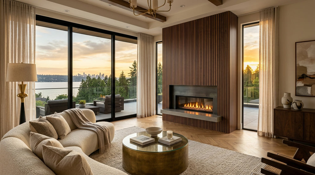 Broadmoor XL Walnut Acoustic Wall Panel — 270 × 110 cm
